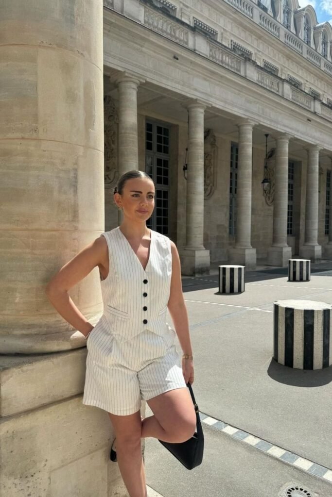 Sleeveless White Romper