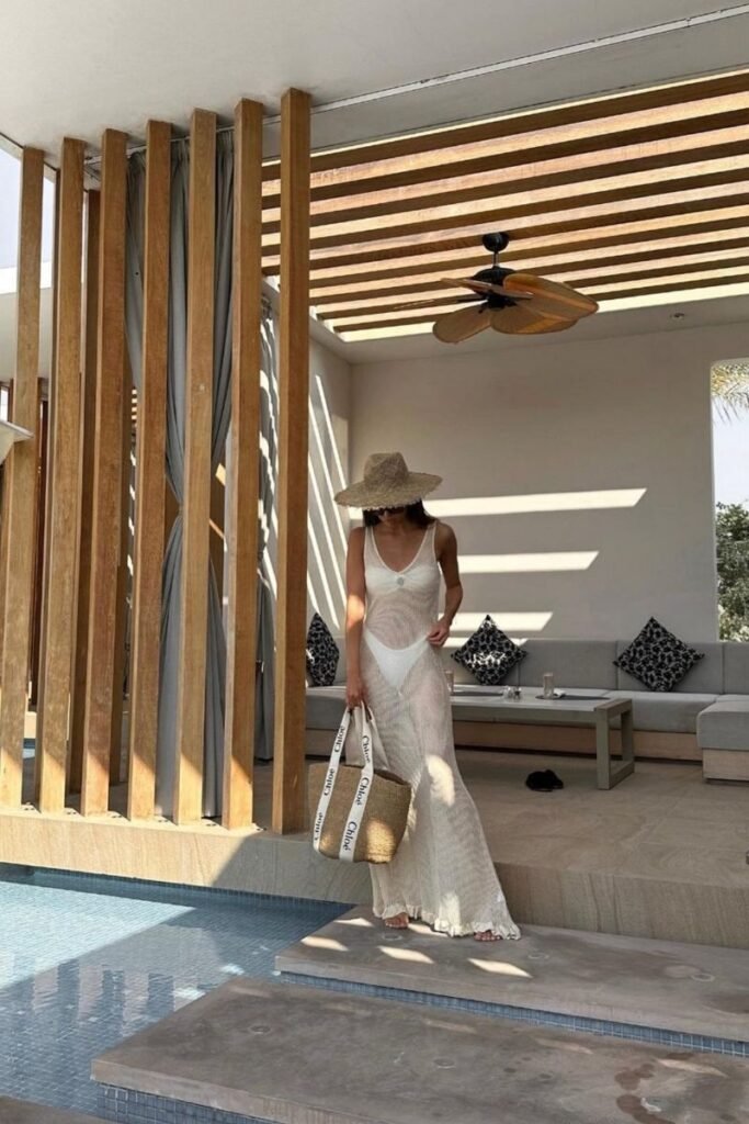 White Sheer Cover Up